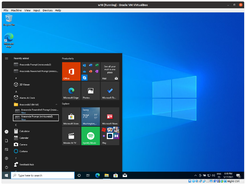 Anaconda Prompt (W10)