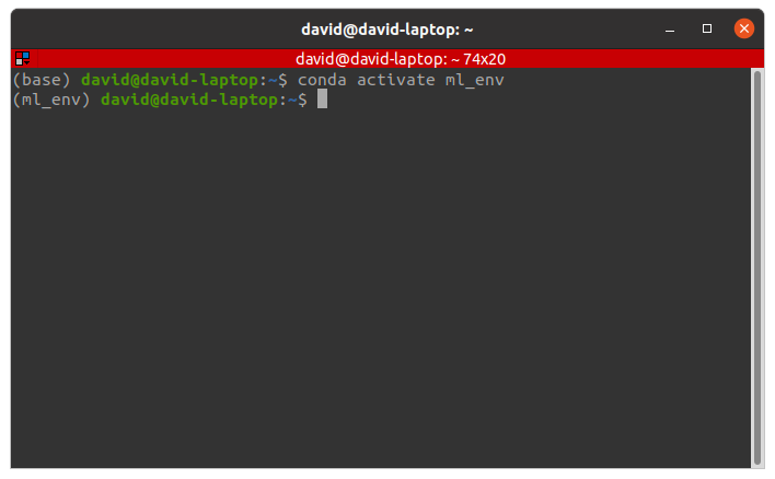 conda activate command